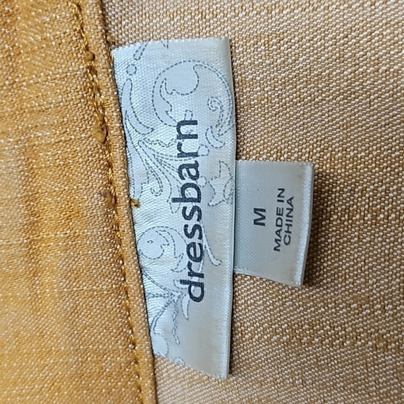 Dressbarn Mustard Yellow Button Up Jean Denim Jacket Size M - Picture 7 of 7